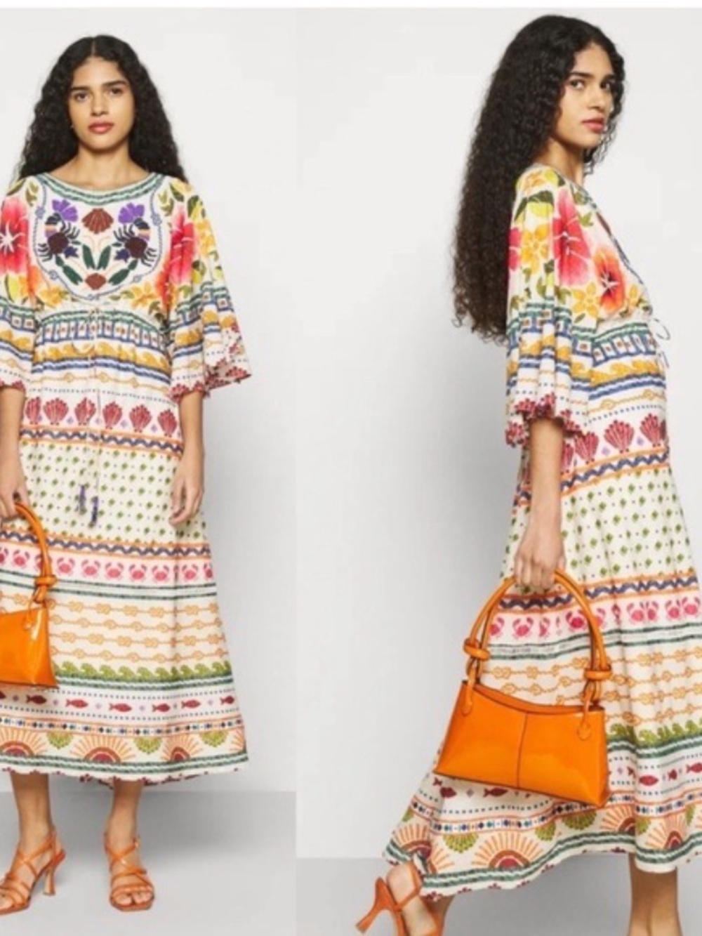 NWT Farm Rio Salt Island Midi Dress
